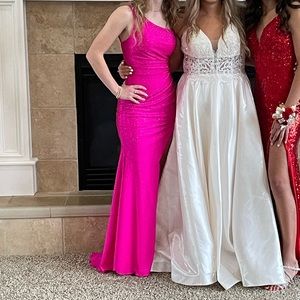 Sherri Hill 54958 in pink size 0